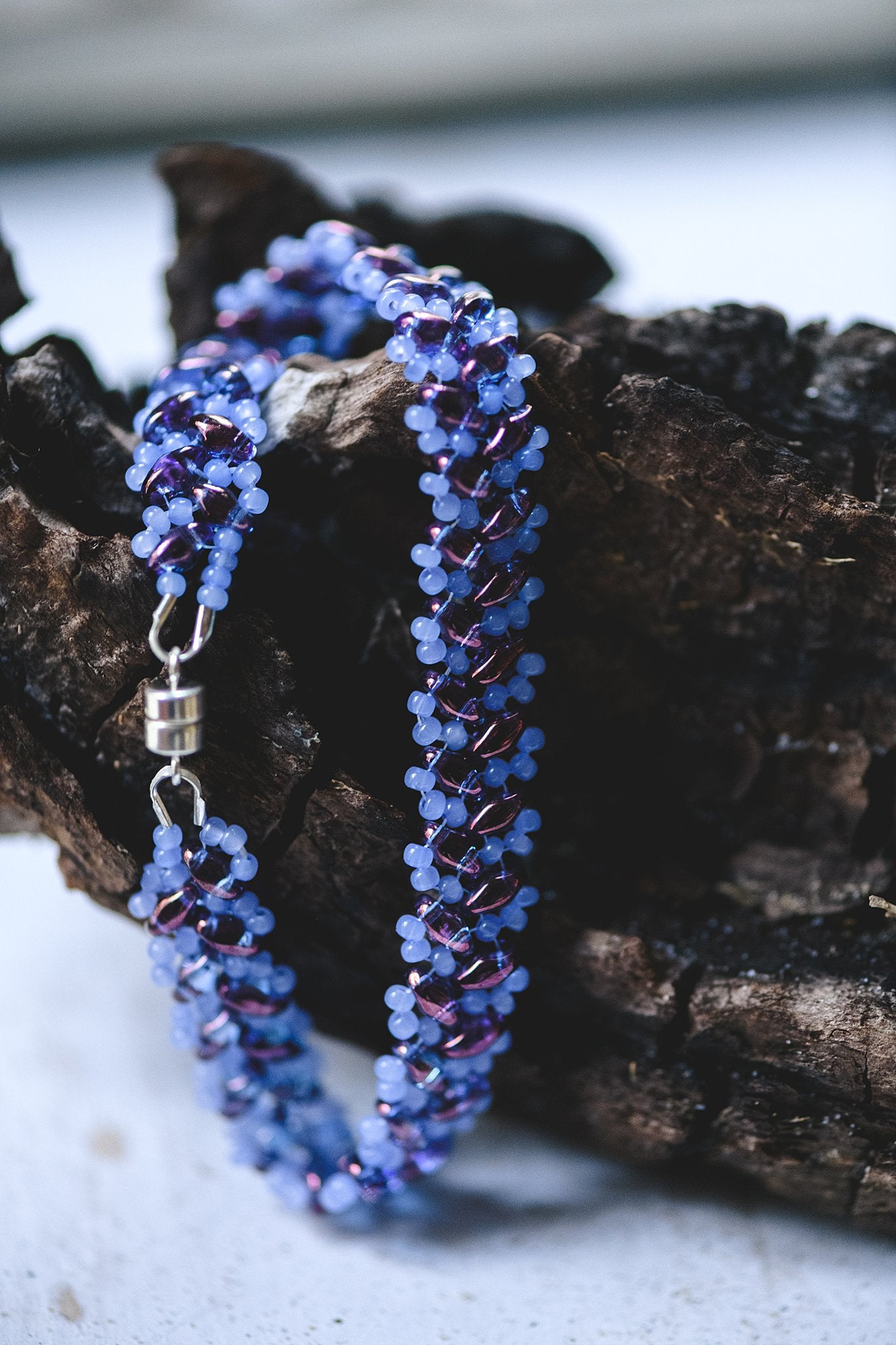 Hand Woven Bracelet: Alexandrite Purple