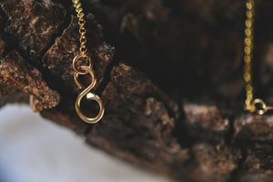 Wave Runner Necklace: Gold Fill